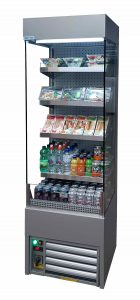 small open fridge