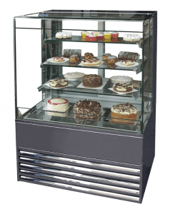 Open cake fridge