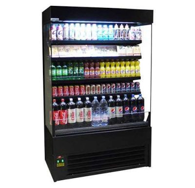 Multideck Fridge - Black Slimline (1200MM) - ECO-Fridge Ltd UK
